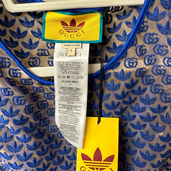 New💕Gucci Adidas Tulle crop top 💕 - Picture 4 of 7